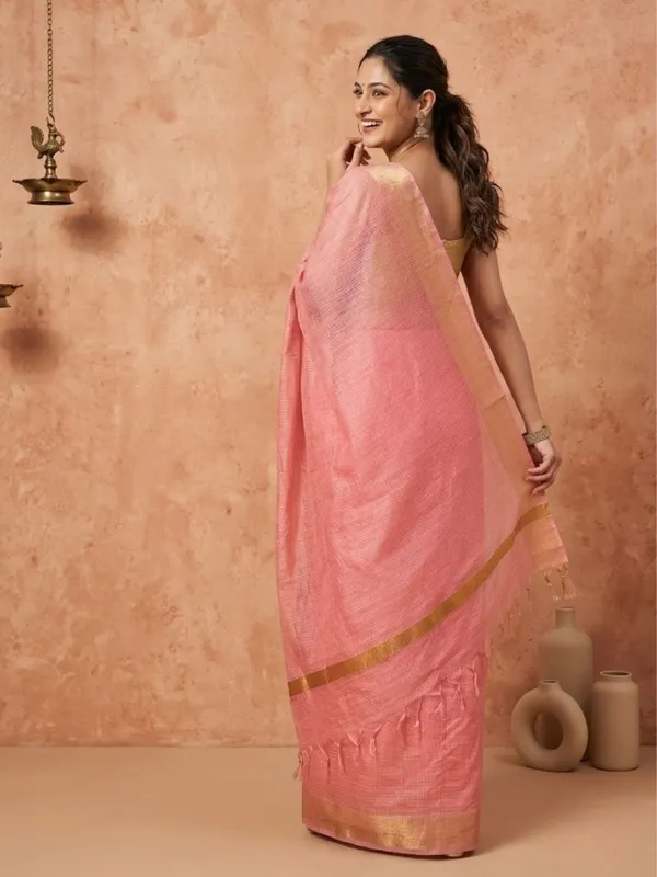 Rangriti_Hand_Dyed_Kota_Silk_Saree_Pink
