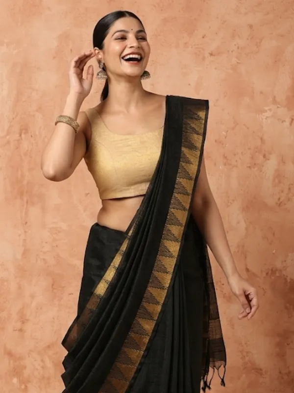Rangriti_Hand_Dyed_Kota_Silk_Saree_Black