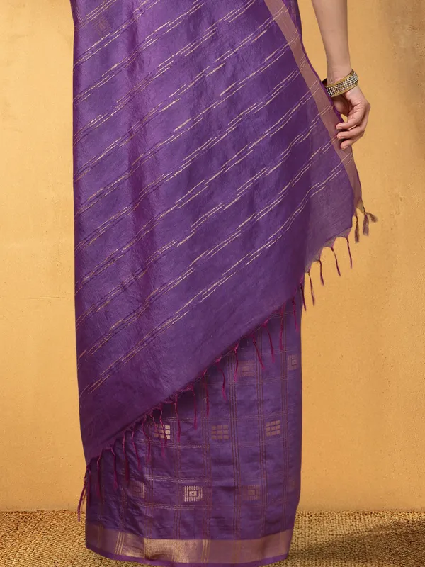 Gilded_Hue_Kota_Silk_Zari_Stripe_Saree_Purple