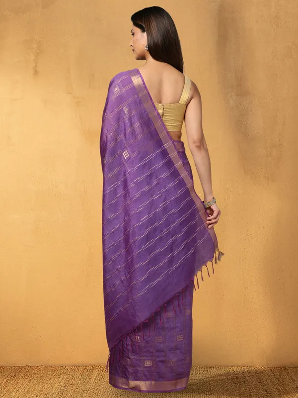 Gilded_Hue_Kota_Silk_Zari_Stripe_Saree_Purple