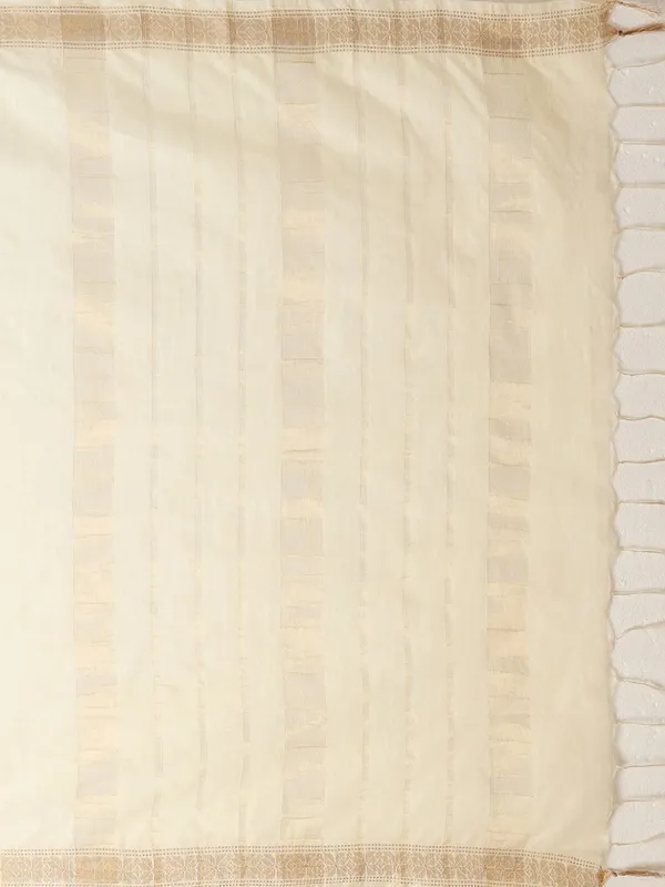 Rang_Sutra_Handdyed_Kota_Silk_Zari_Striped_Saree_Off_White