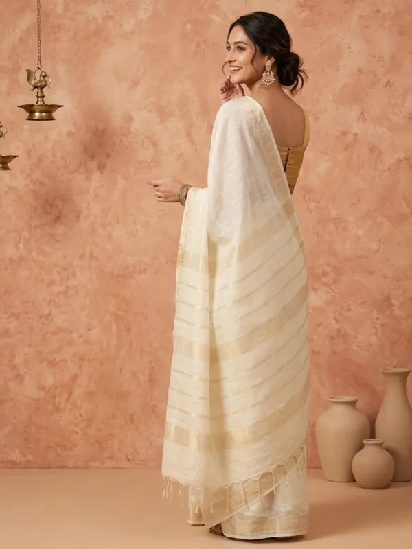 Rang_Sutra_Handdyed_Kota_Silk_Zari_Striped_Saree_Off_White