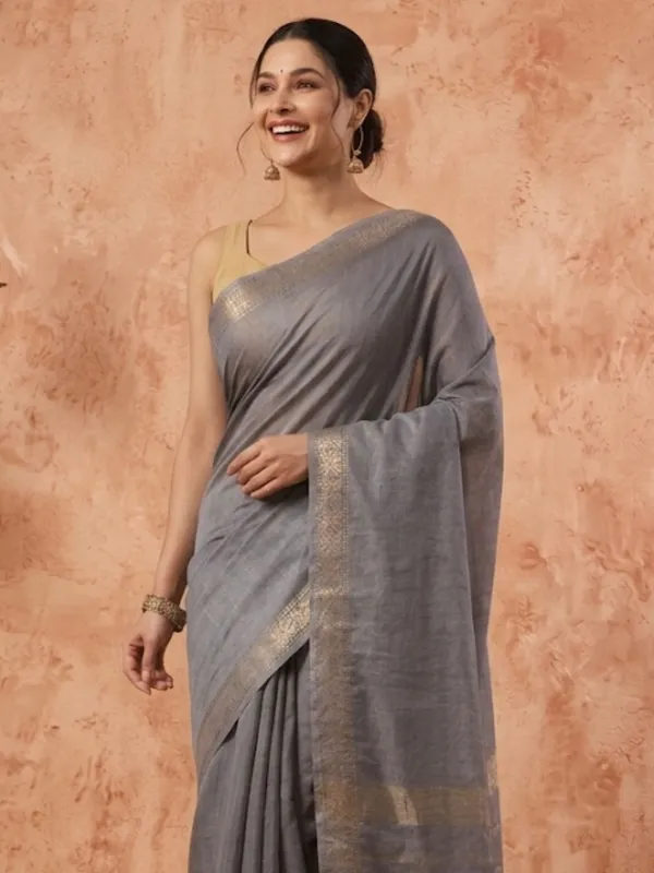 Rang_Sutra_Handdyed_Kota_Silk_Zari_Striped_Saree_Gray