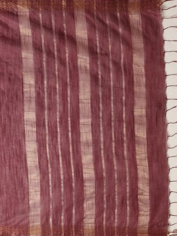 Rang_Sutra_Handdyed_Kota_Silk_Zari_Striped_Saree_Brwon
