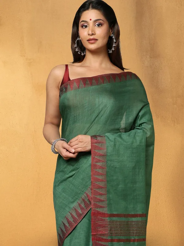 DyeLoom_Kota_Silk_Jacquard_Saree_Green