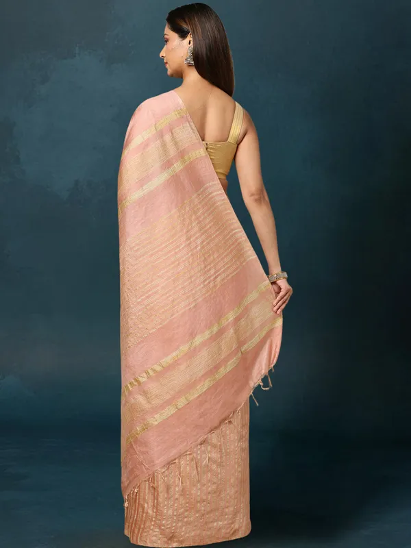 Mridula_Kota_Silk_Plain_Saree_Peach