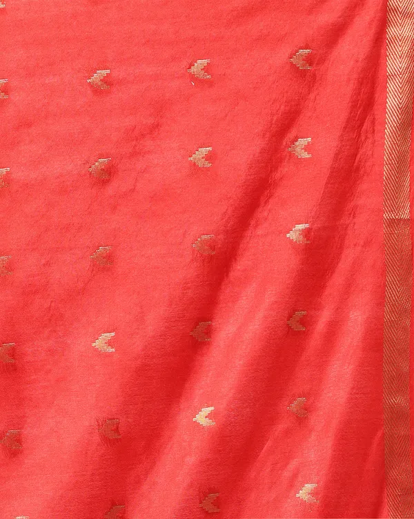Mridula_Kota_Silk_Plain_Saree_Red