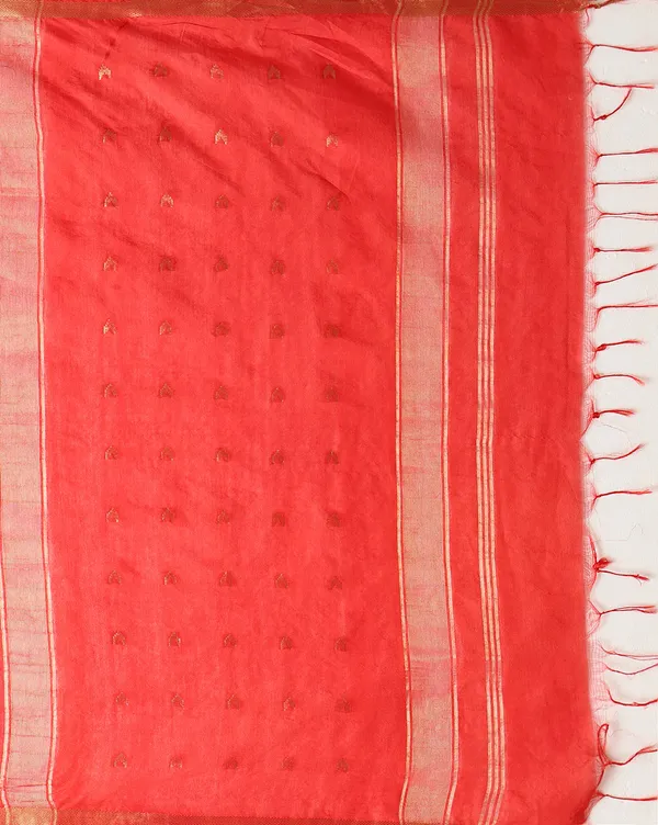 Mridula_Kota_Silk_Plain_Saree_Red