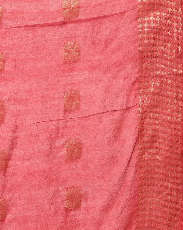 DyeLoom_Kota_Silk_Jacquard_Saree_Brown