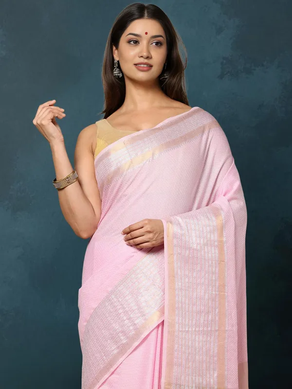 Kantha_Bloom_Green_Kota_Silk_Dyed_Pink