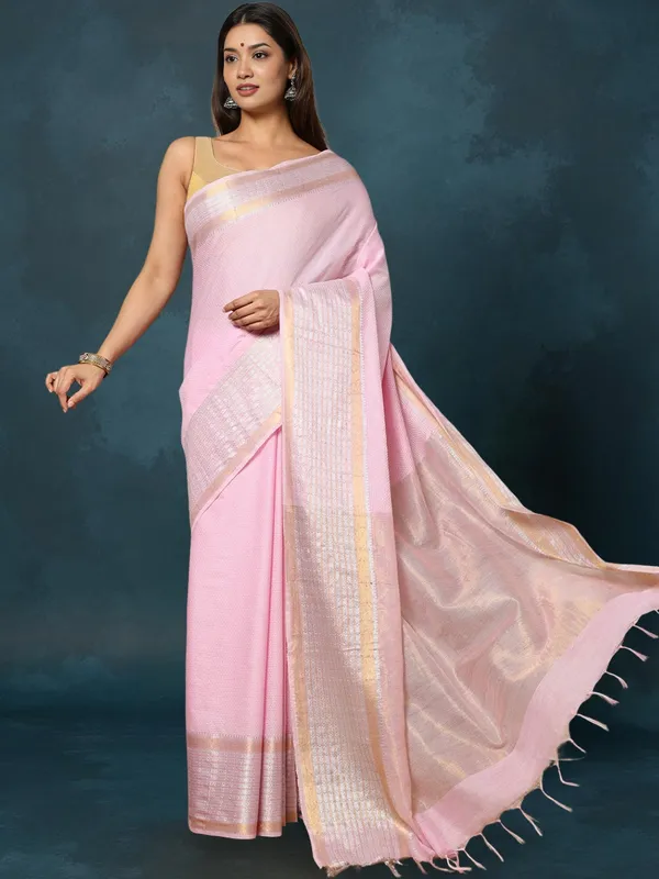 Kantha_Bloom_Green_Kota_Silk_Dyed_Pink