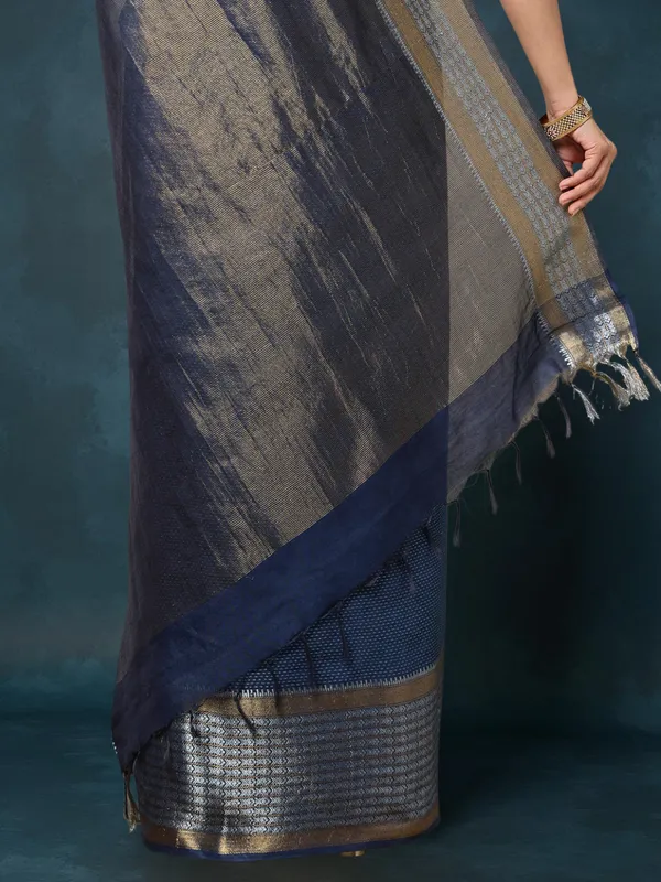 Banaras_Bloom_Kota_Silk_Banarasi_Border_Saree_Blue