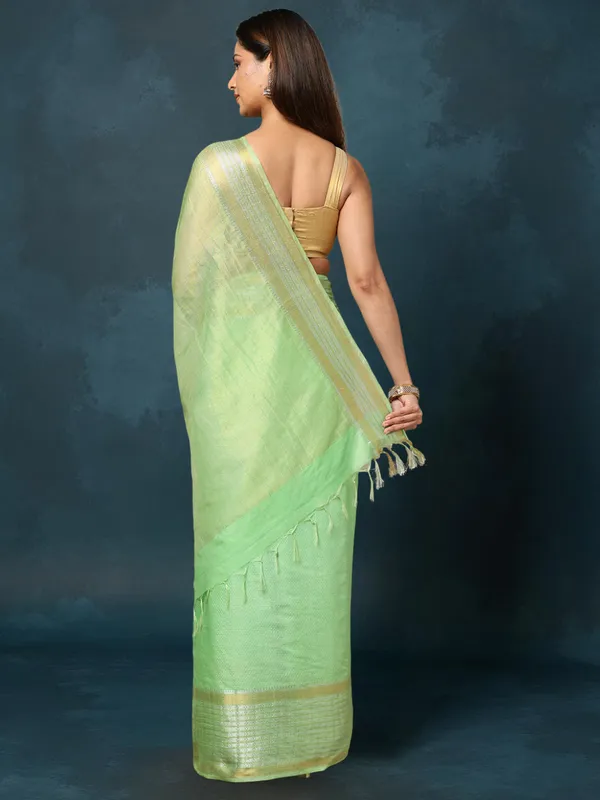 Banaras_Bloom_Kota_Silk_Banarasi_Border_Saree_Green