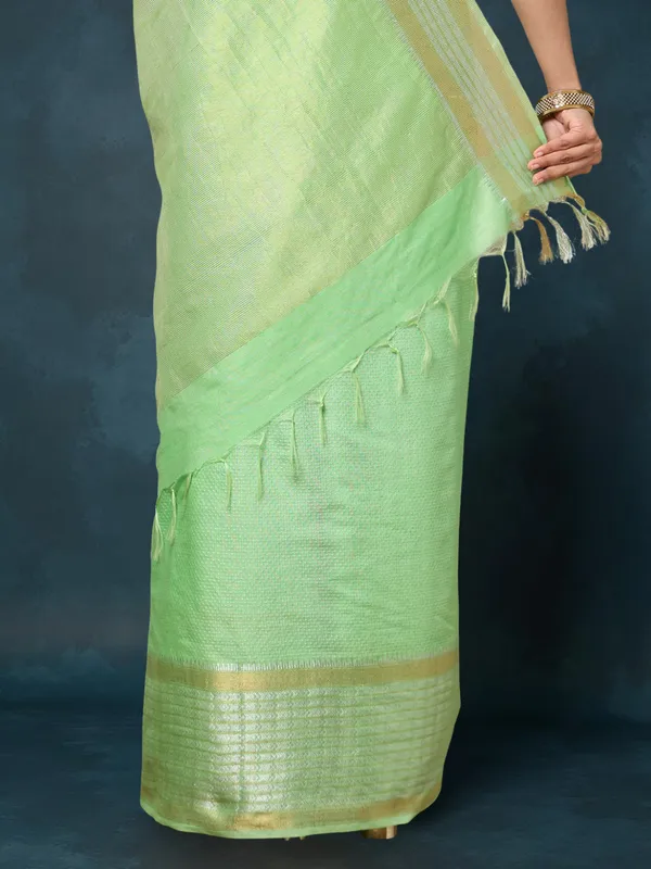 Banaras_Bloom_Kota_Silk_Banarasi_Border_Saree_Green