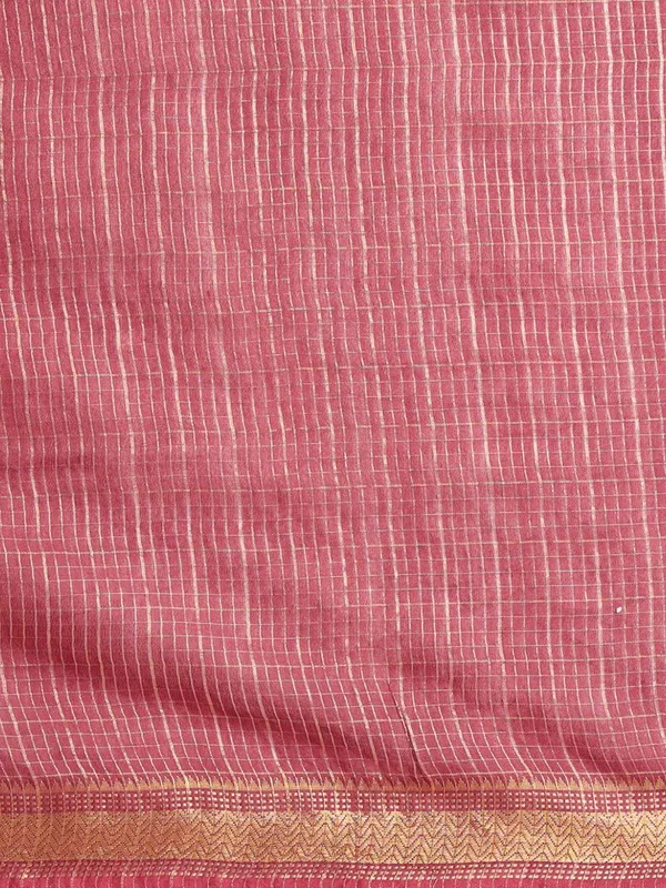 Ishvani_Handdyed_Kota_Silk_Checks_Saree_Red