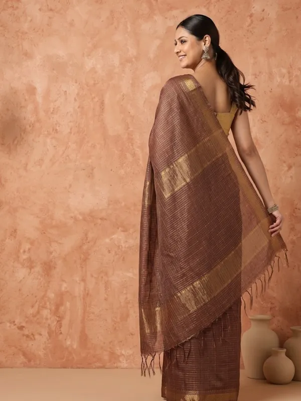 Ishvani_Handdyed_Kota_Silk_Saree_Earthy_Brown