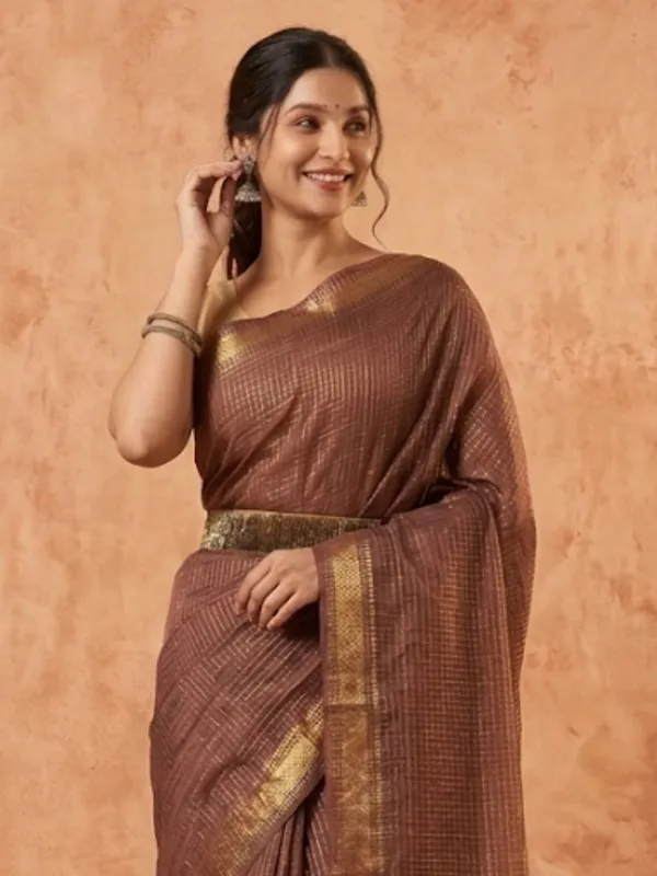 Ishvani_Handdyed_Kota_Silk_Saree_Earthy_Brown