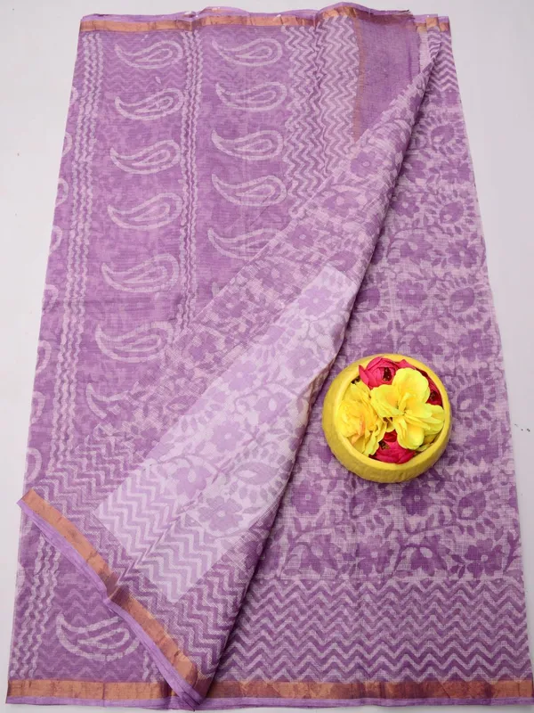Batik_Breeze_Pure_Cotton_Kota_Doria_Saree_Lavendar