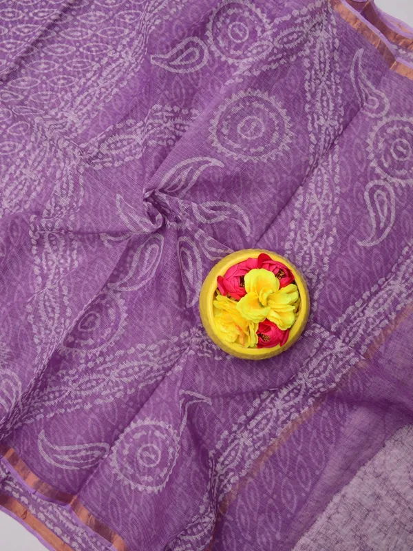 Batik_Breeze_Kota_Doria_Pure_Cotton_Saree_Lavendar