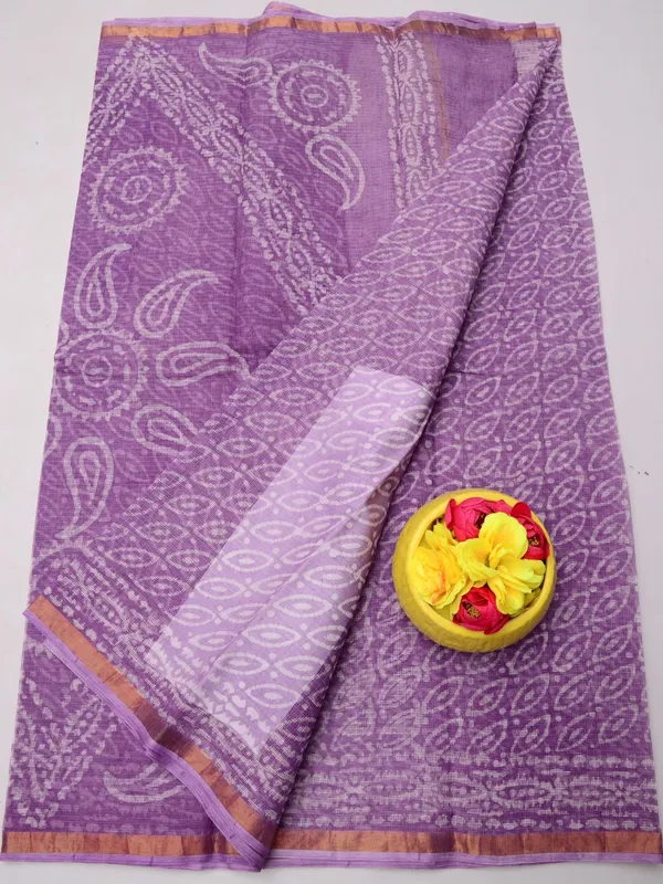 Batik_Breeze_Kota_Doria_Pure_Cotton_Saree_Lavendar