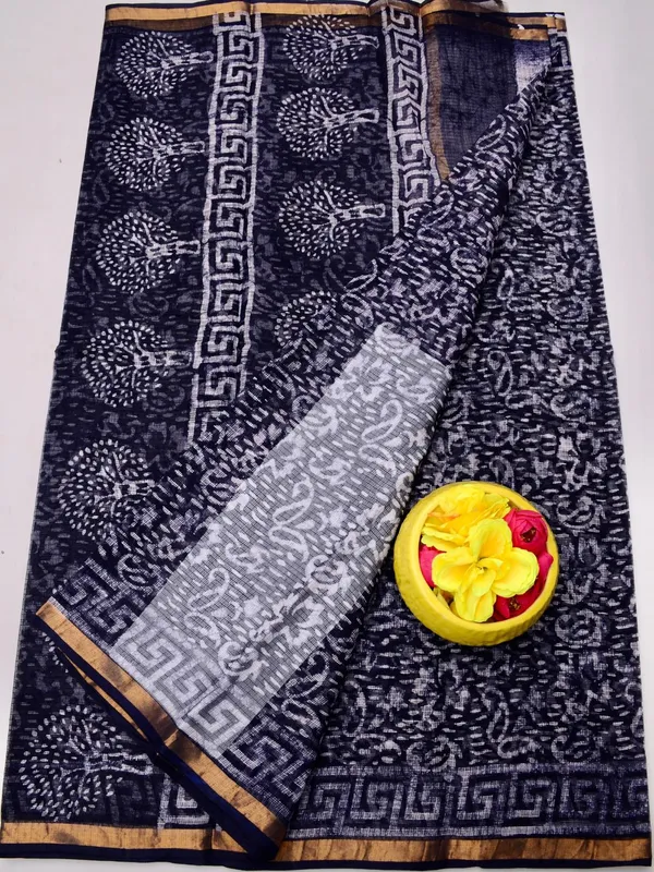 Batik_Breeze_Kota_Doria_Pure_Cotton_Saree_Black
