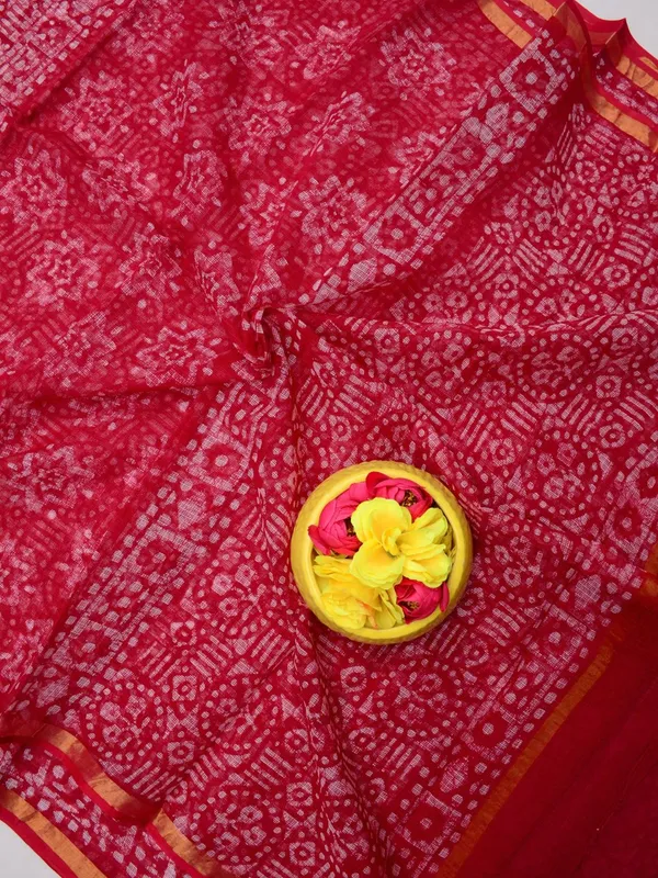 Batik_Breeze_Red_Pure_Cotton_Kota_Doria_Saree