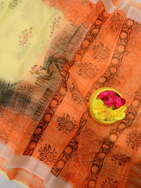 Varnika_Blockprint_Kota_Doria_Saree_Peach