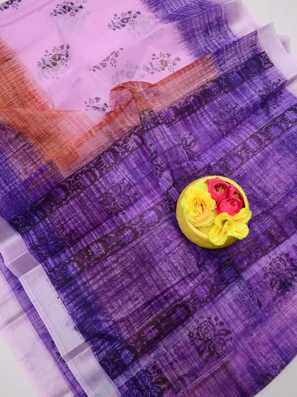 Varnika_Blockprint_Kota_Doria_Saree_Purple