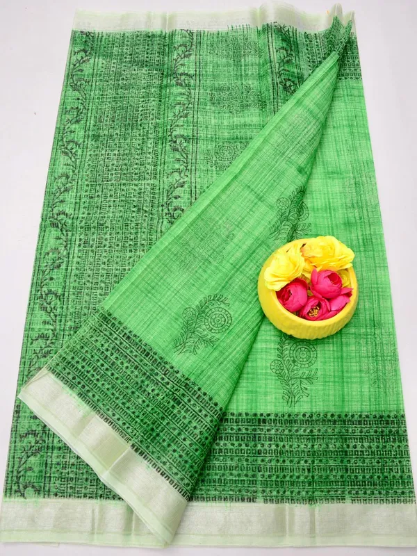 Varnika_Green_Blockprint_Kota_Doria_Saree