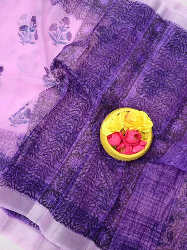Varnika_Purple_Kota_Doria_Blockprint_Saree