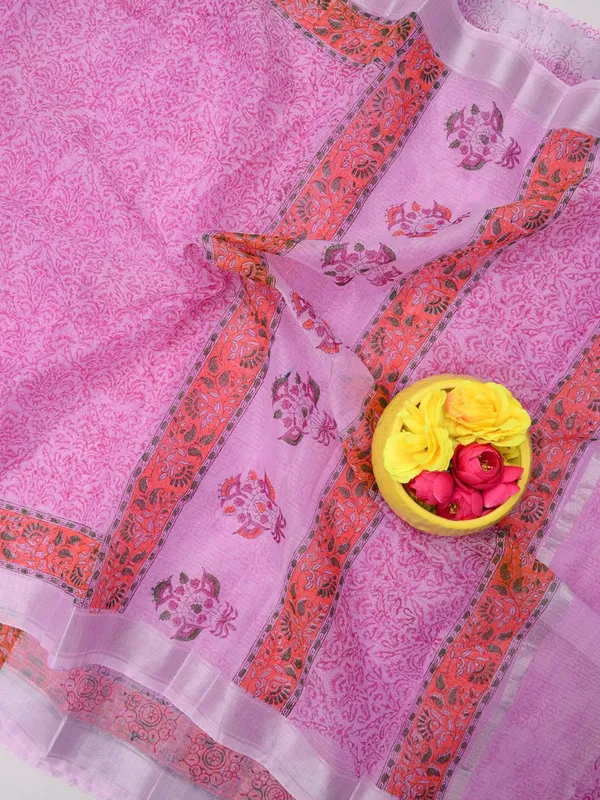 Varnika_Pink_Block_Print_Kota_Doria_Saree