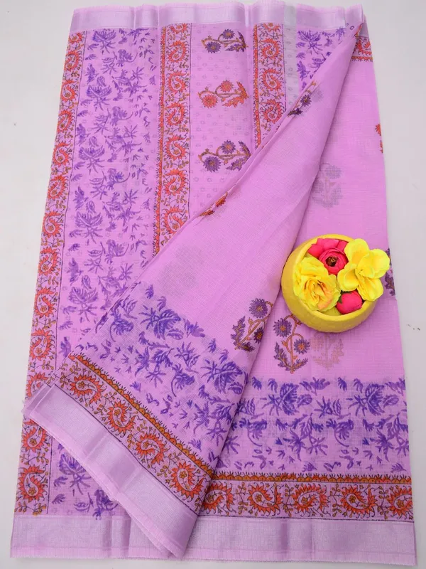 Varnika_Blockprint_Kota_Doria_Lavendar_Saree