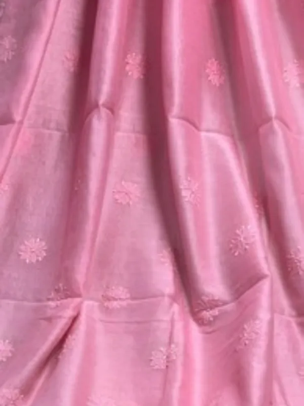 Novara_Chikankari_Pure_Chanderi_Silk_Saree_Dark_Pink