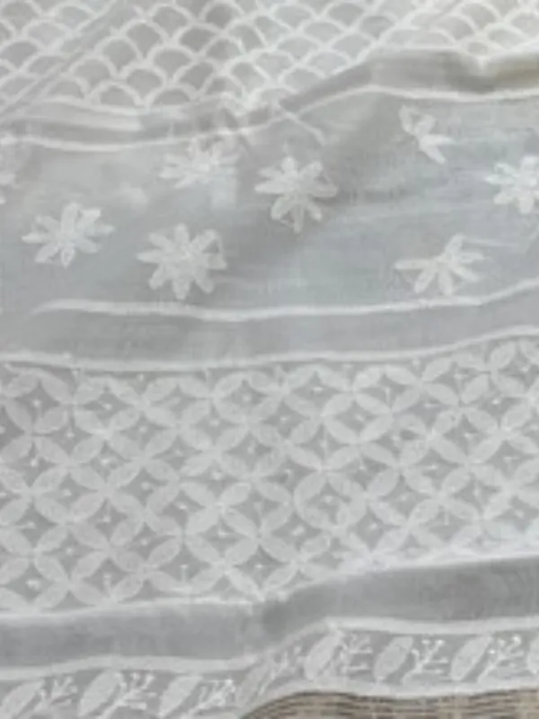 Novara_Chikankari_Pure_Chanderi_Silk_Saree_White
