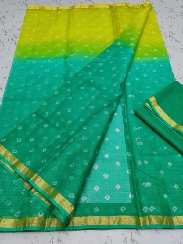 Noor_Bandhej_Pure_Kota_Silk_Saree_Green