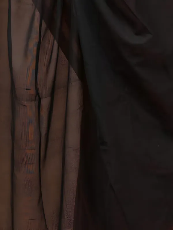 Earthloom_Handdyed_Khadi_Cotton_Saree_Warm_Rust