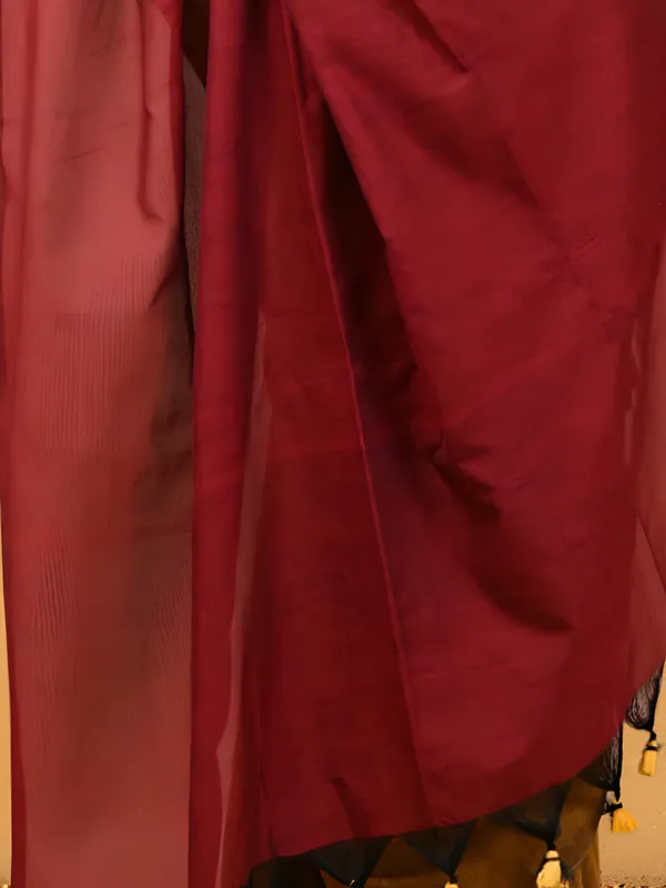 Earthloom_Handdyed_Khadi_Cotton_Saree_Mustard