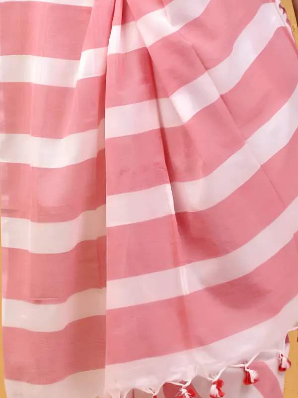 Earthloom_Handdyed_Khadi_Cotton_Saree_Pink_&_White