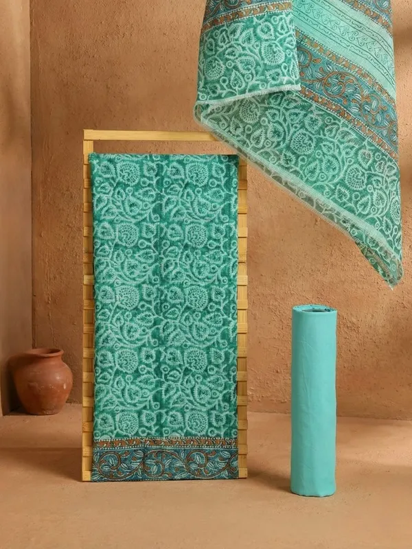 Avi_Roop_Blockprint_Pure_Kota_Doria_Suit_Sea_Green