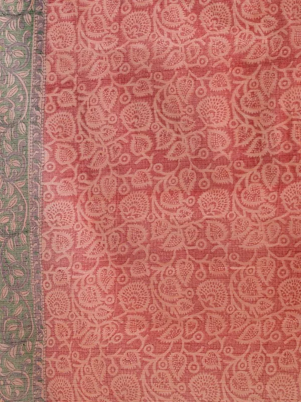 Avi_Roop_Blockprint_Pure_Kota_Doria_Suit_Coral_Red