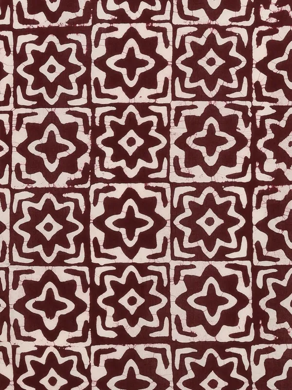 Aavya_Pure_Mul_Cotton_Wax_Batik_Suit_Dark_Brown