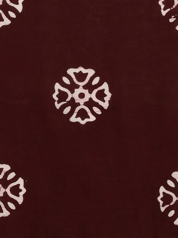 Aavya_Pure_Mul_Cotton_Wax_Batik_Suit_Dark_Brown