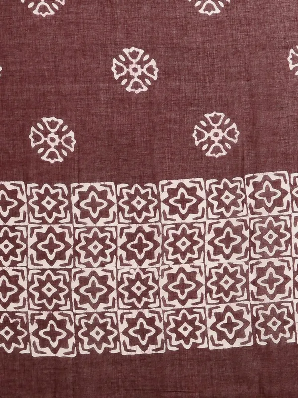 Aavya_Pure_Mul_Cotton_Wax_Batik_Suit_Dark_Brown