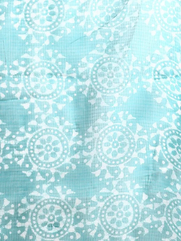Rooh_Rang_Kota_Doria_Wax_Batik_Suit_Ocean_Green