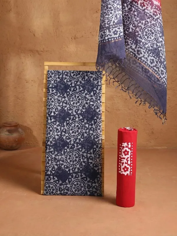 Rooh_Rang_Kota_Doria_Wax_Batik_Suit_Calm_Blue