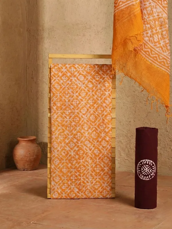 Rooh_Rang_Kota_Doria_Wax_Batik_Suit_Sunny_Yellow