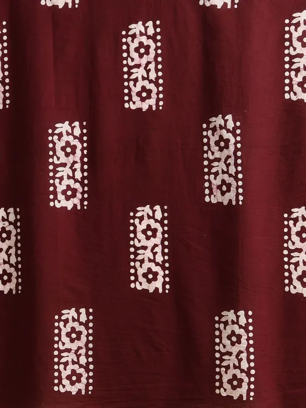 Rooh_Rang_Kota_Doria_Wax_Batik_Suit_Berry_Red