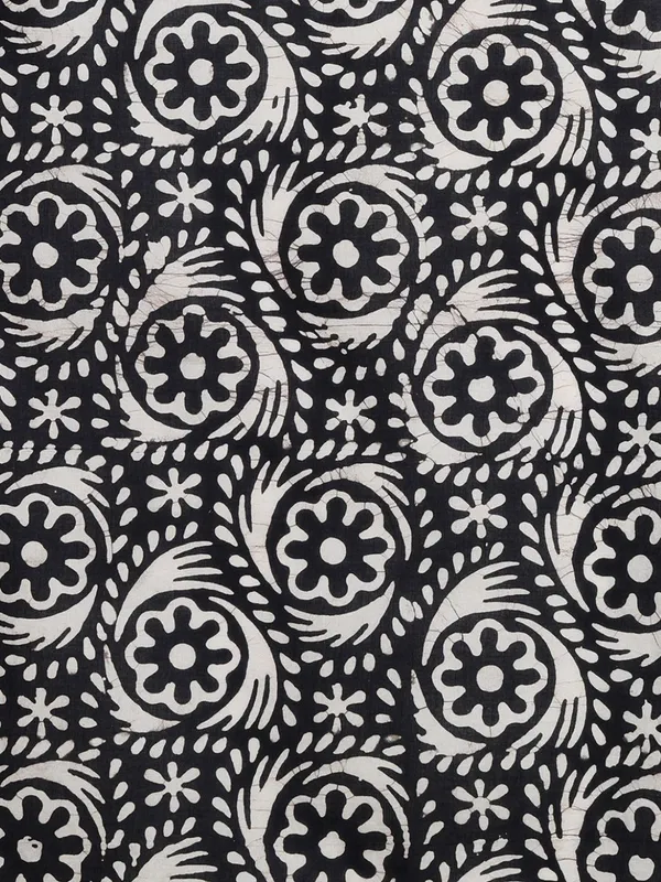 Aavya_Pure_Mul_Cotton_Wax_Batik_Suit_Black_&_White