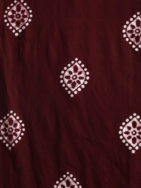 Rooh_Rang_Kota_Doria_Wax_Batik_Suit_Deep_Maroon