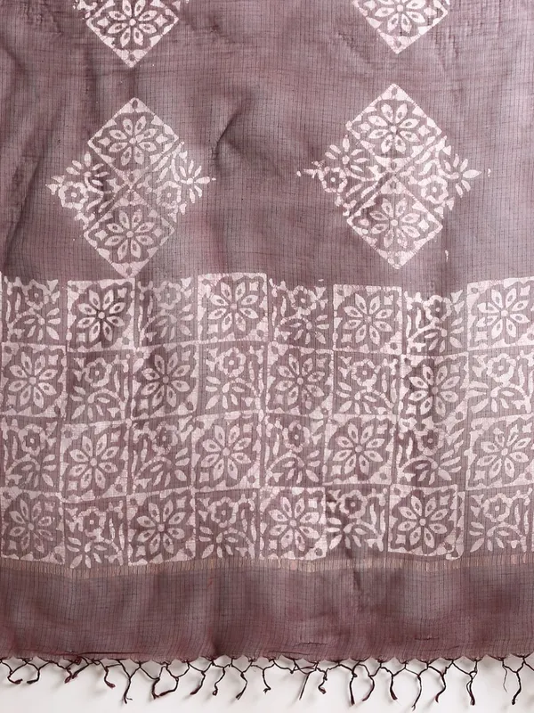 Rooh_Rang_Kota_Doria_Wax_Batik_Suit_Choco_Brown